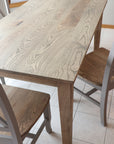 Ash Table and Chair set with tapered legs