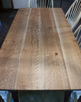 Quartersawn White Oak Farmhouse Dining Table