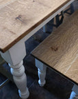 Quartersawn White Oak Farmhouse Dining Table