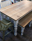 Quartersawn White Oak Farmhouse Dining Table