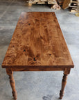 Alder Farmhouse Dining Table with 3" Narrow Legs - IN STOCK