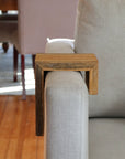 5" Spalted White Oak Wood Armrest Table, Coffee Table, Living Room Table (in stock)