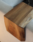 Live Edge 6" Walnut Wood Armrest Table, Coffee Table, Living Room Table (in stock) 