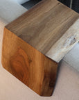 Live Edge 6" Walnut Wood Armrest Table, Coffee Table, Living Room Table (in stock) 
