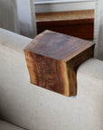 4" Live Edge Waterfall Walnut Armrest Table, Coffee Table, Living Room Table (in stock) 