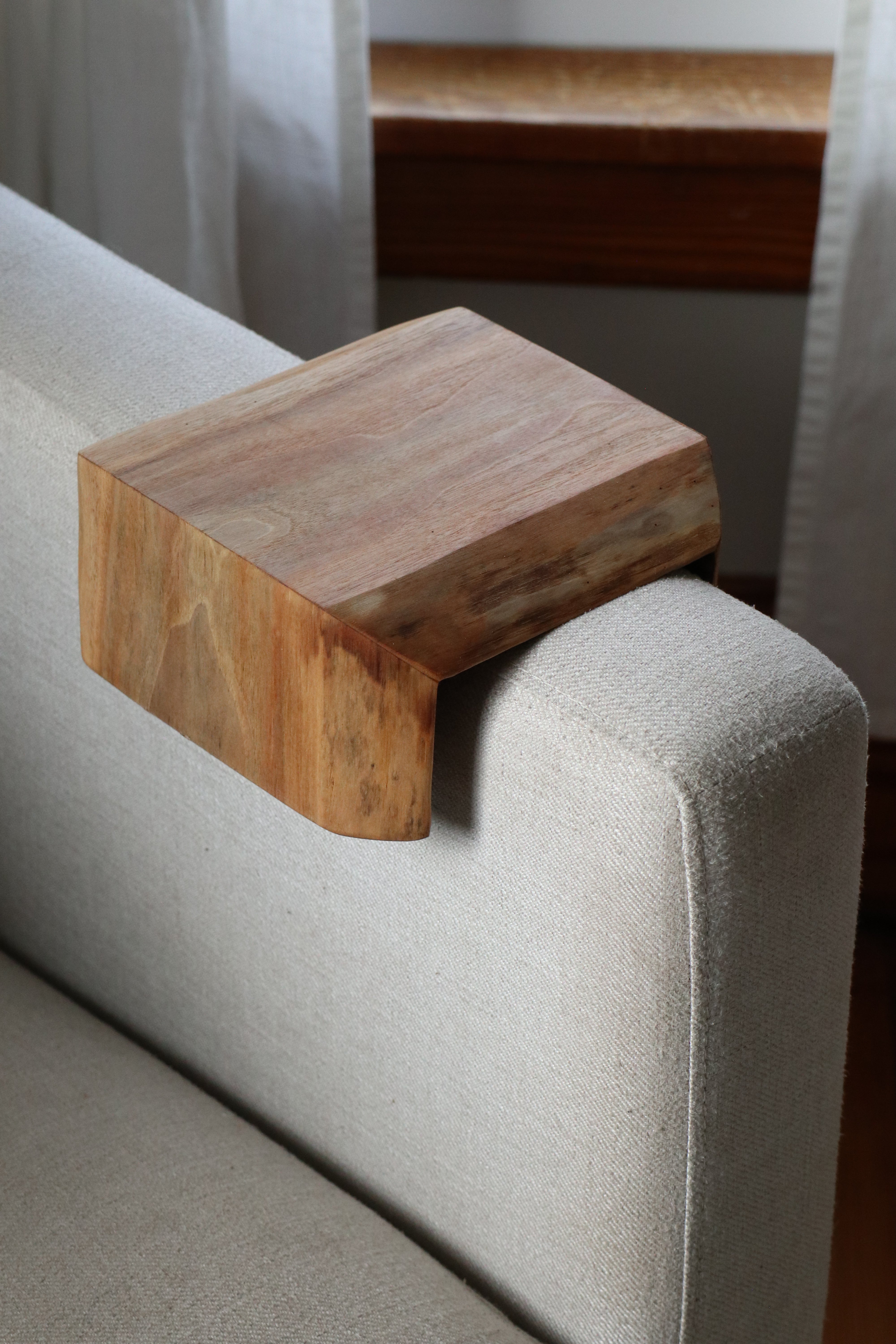 5&quot; Live Edge Walnut Wood Armrest Table, Coffee Table, Living Room Table (in stock) 