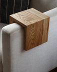 5" Ash Wood Armrest Table with walnut stain, Coffee Table, Living Room Table (in stock) 