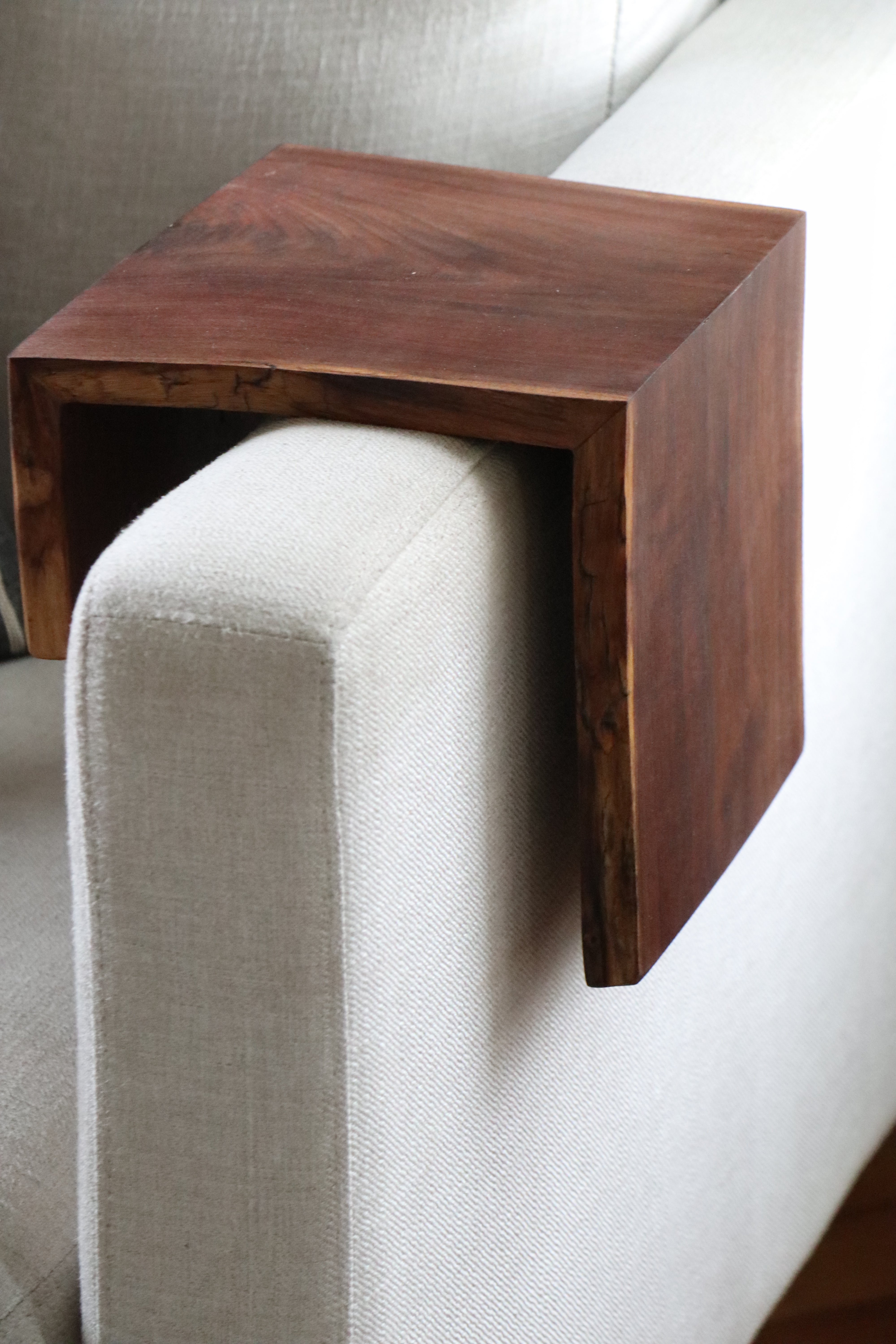 7&quot; Live Edge Waterfall Walnut Armrest Table, Coffee Table, Living Room Table (in stock) 