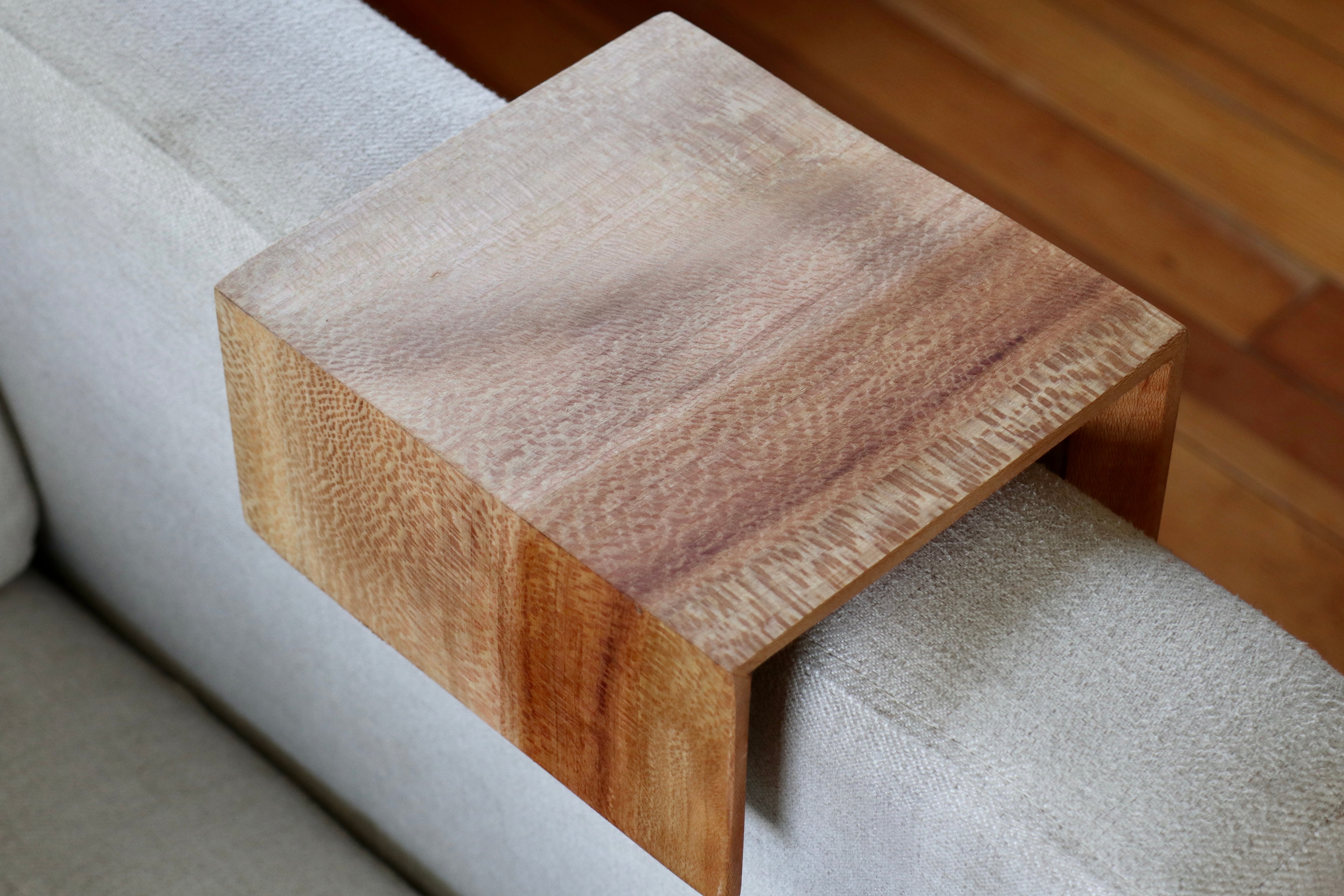 5&quot; quartersawn sycamore armrest table, Coffee Table, Living Room Table (in stock)