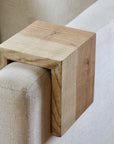 4" ash with walnut stain armrest table, Coffee Table, Living Room Table (in stock)
