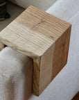 4" ash with walnut stain armrest table, Coffee Table, Living Room Table (in stock)