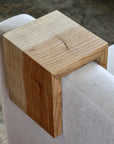 4" ash with walnut stain armrest table, Coffee Table, Living Room Table (in stock)