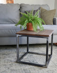 Quartersawn White Oak Cube 18" Coffee Side Table (in stock)