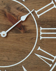 18" Large Distressed Wall Clock, Stained clock, Oversized clock (in stock)