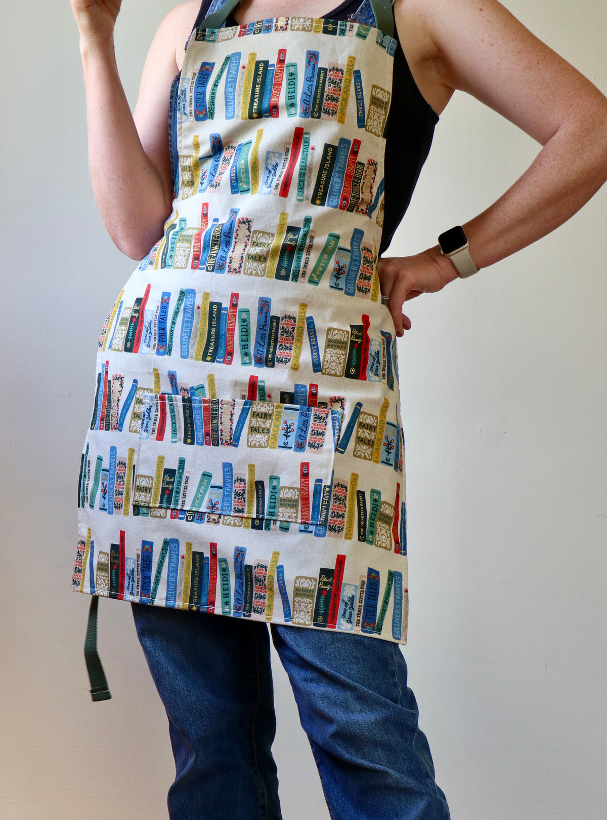 Library Apron Book Club Apron | Hazel Oak Farms