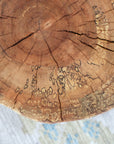 Spalted Maple Natural Tree Trunk Stump Side Table - Authentic, Real, Genuine Wood (in stock)