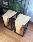 Ash waterfall side table