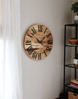 26" Spalted Maple Wall Clock (in stock)