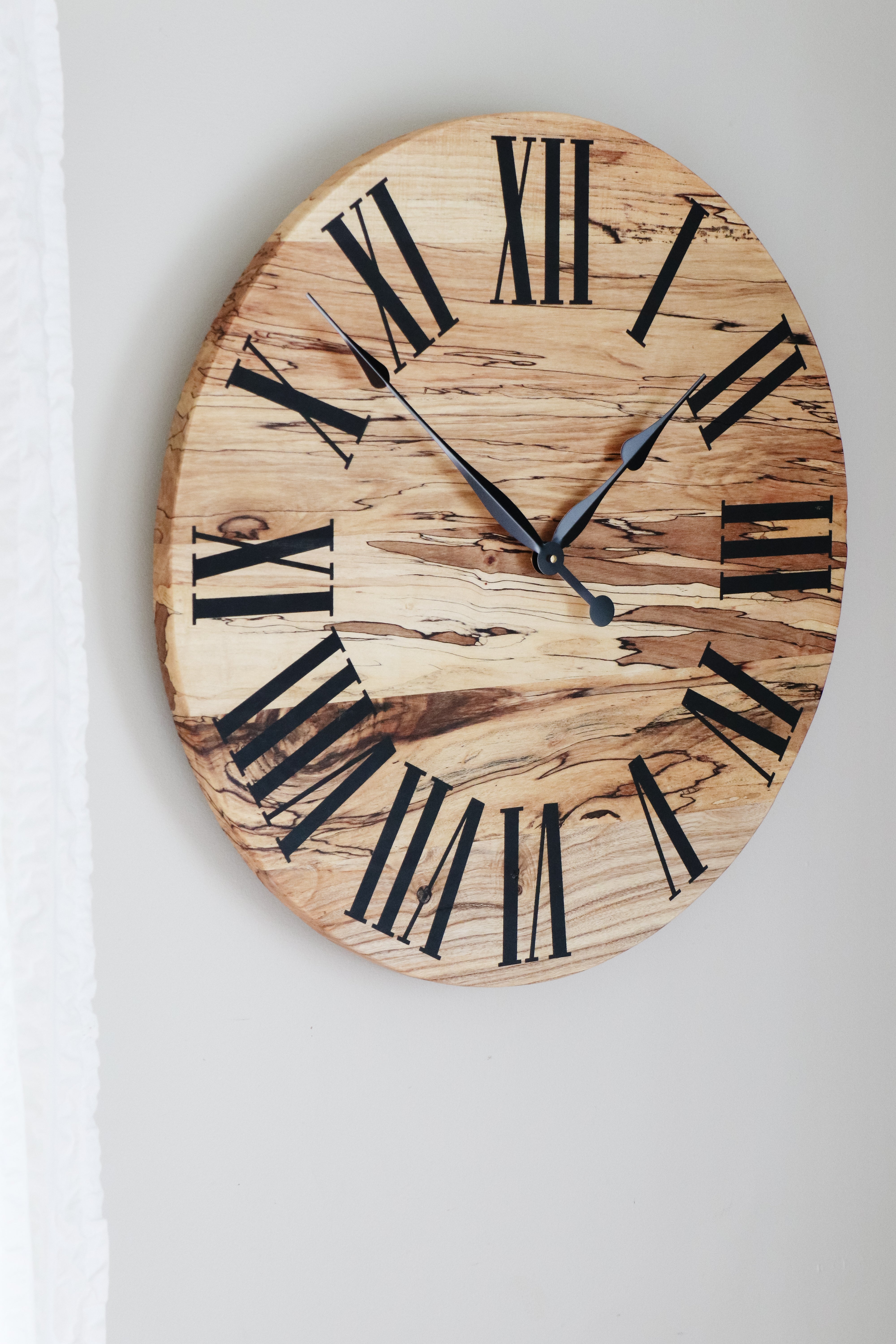 26&quot; Spalted Maple Wall Clock (in stock)