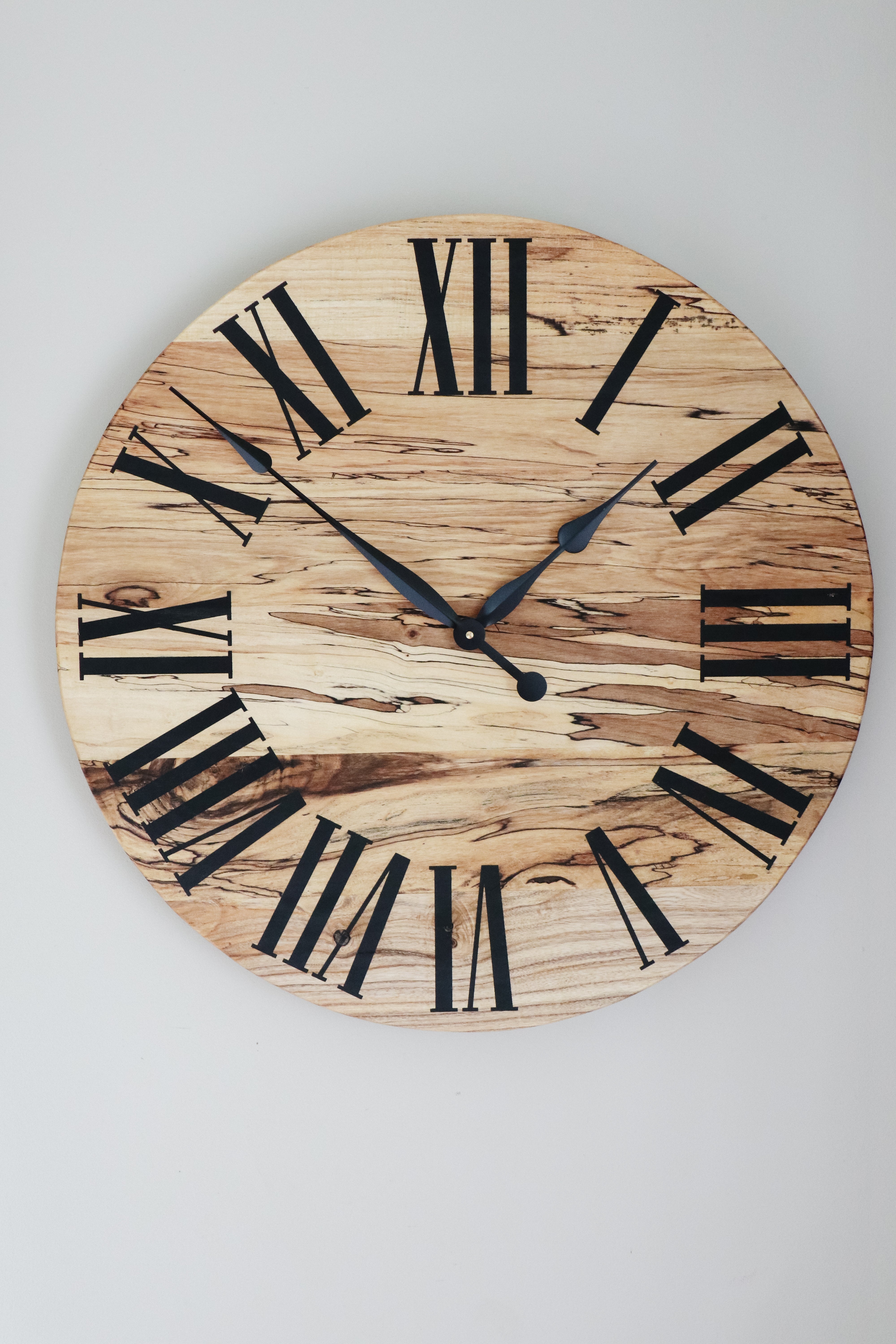 26&quot; Spalted Maple Wall Clock (in stock)