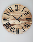 26" Spalted Maple Wall Clock (in stock)