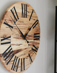 26" Spalted Maple Wall Clock (in stock)