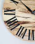 26" Spalted Maple Wall Clock (in stock)