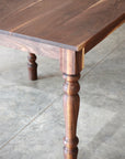 Walnut Farmhouse Dining Table