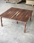 Walnut Farmhouse Dining Table