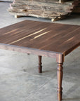 Walnut Farmhouse Dining Table