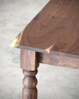 Walnut Farmhouse Dining Table