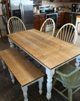 Quartersawn White Oak Farmhouse Dining Table