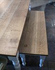 Quartersawn White Oak Farmhouse Dining Table