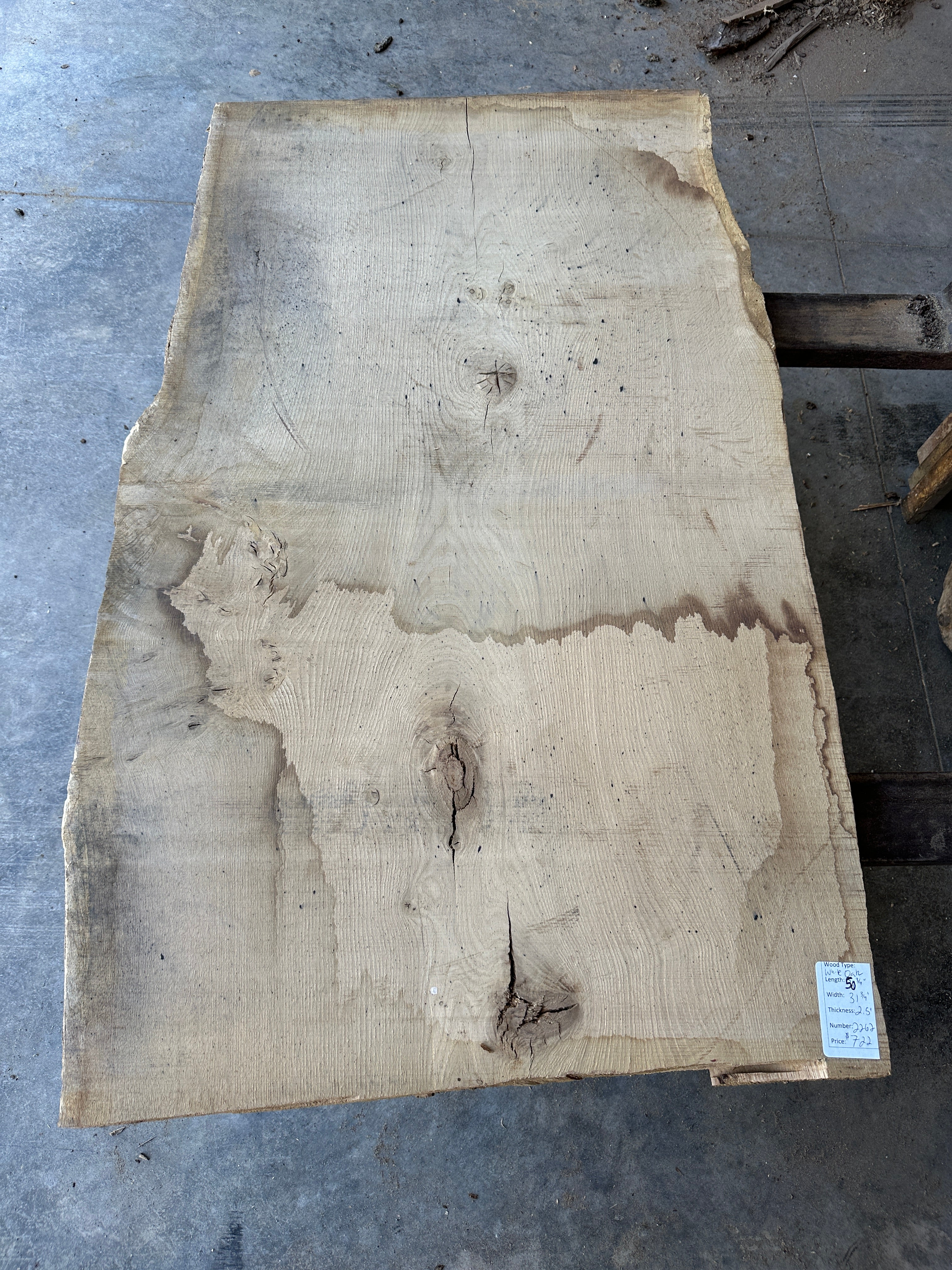 White Oak Slab 