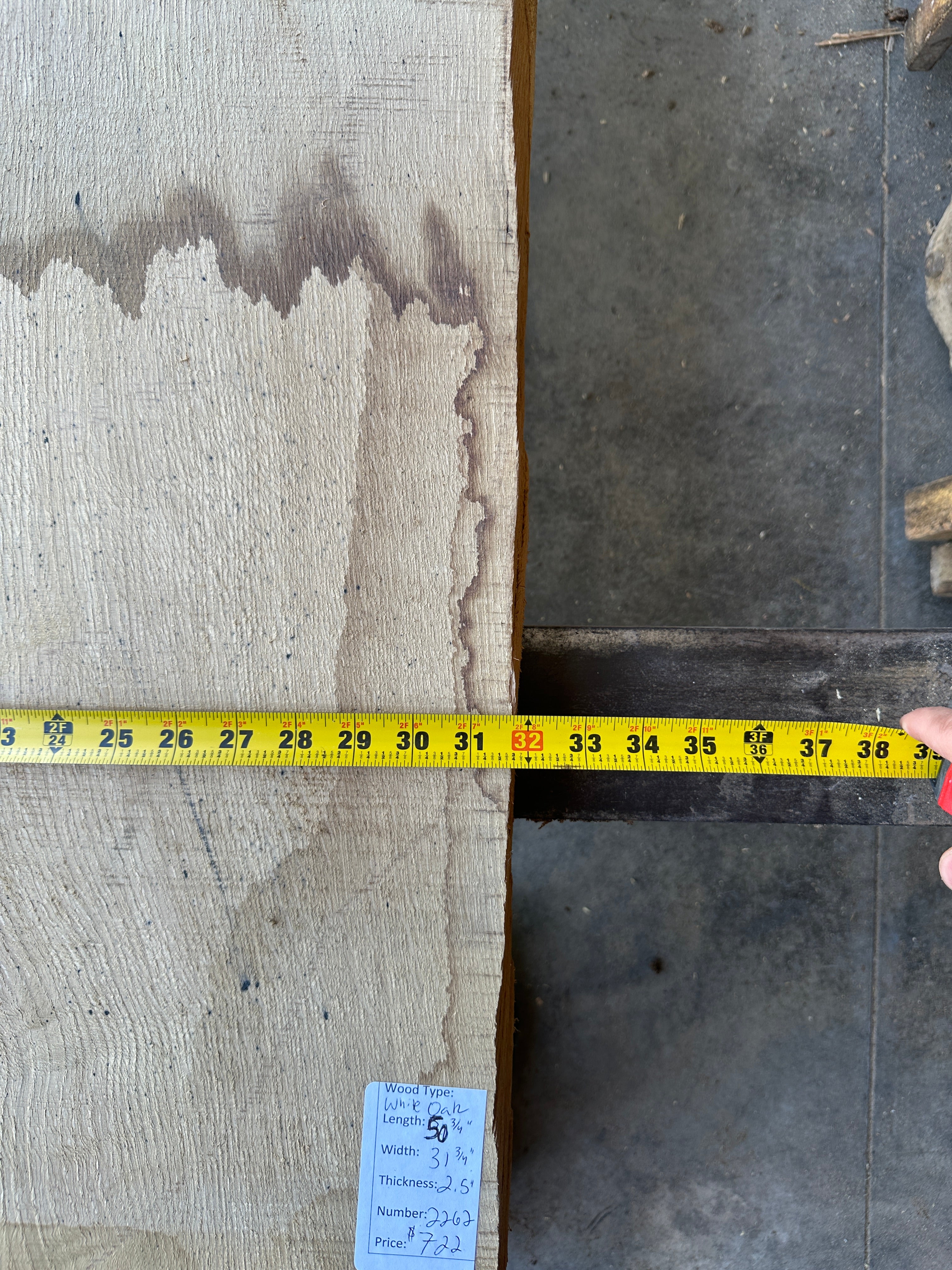 White Oak Slab 