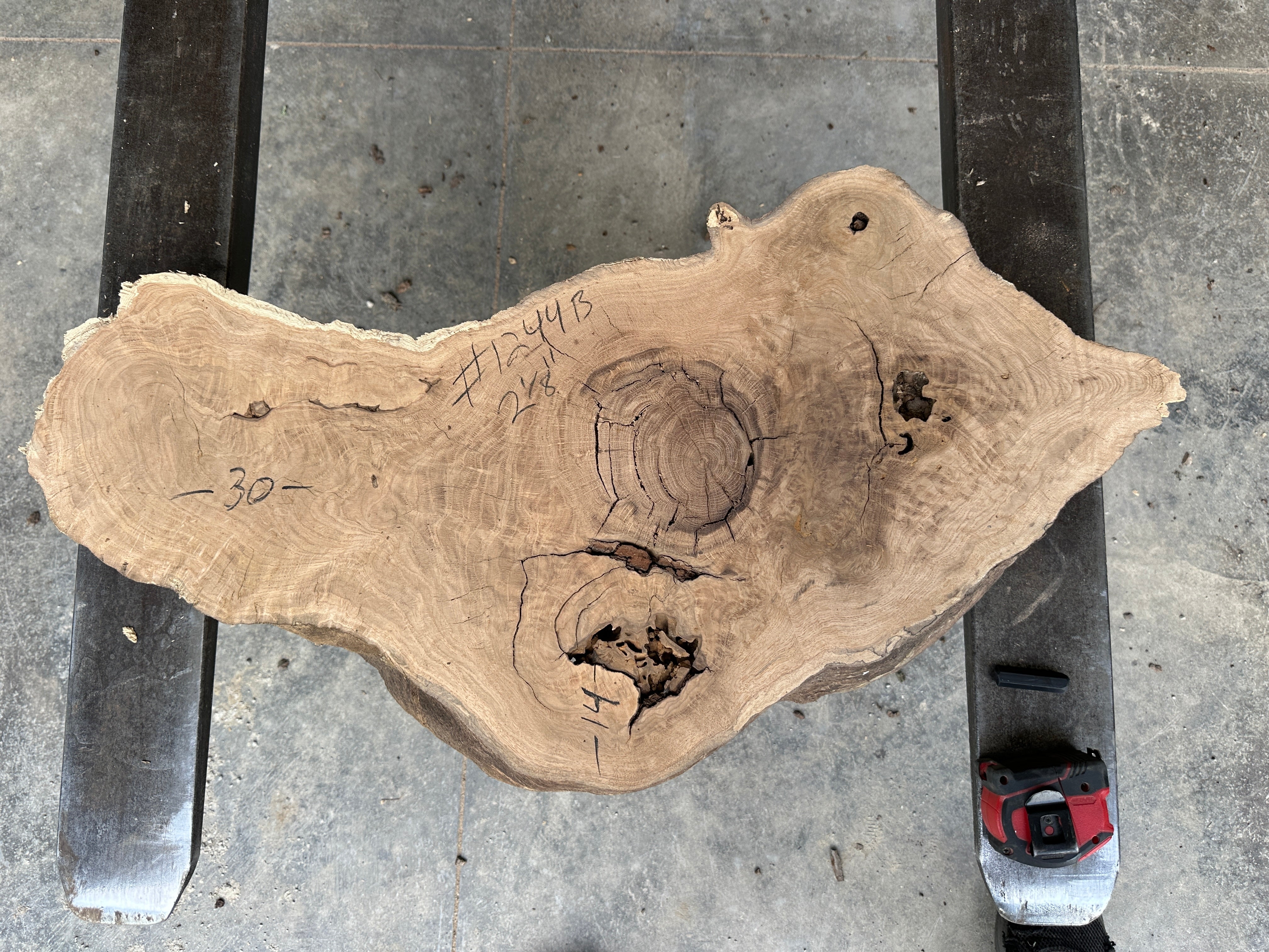 White oak cookie slab 