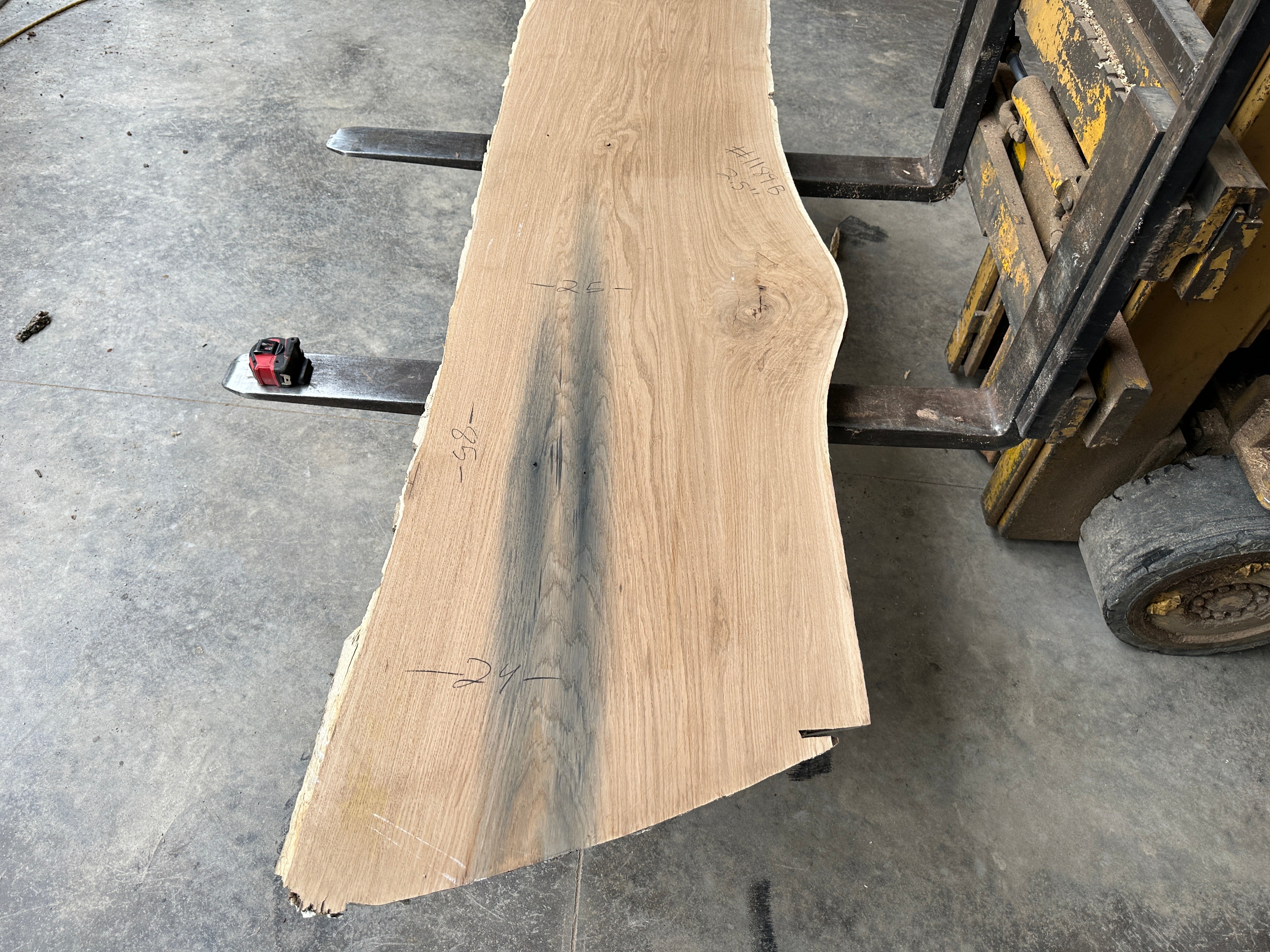 White Oak Lumber Slab #1197 BLUE