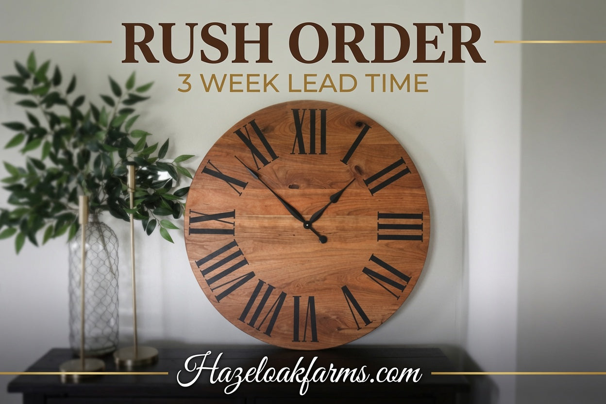 Rush Order 3 weeks