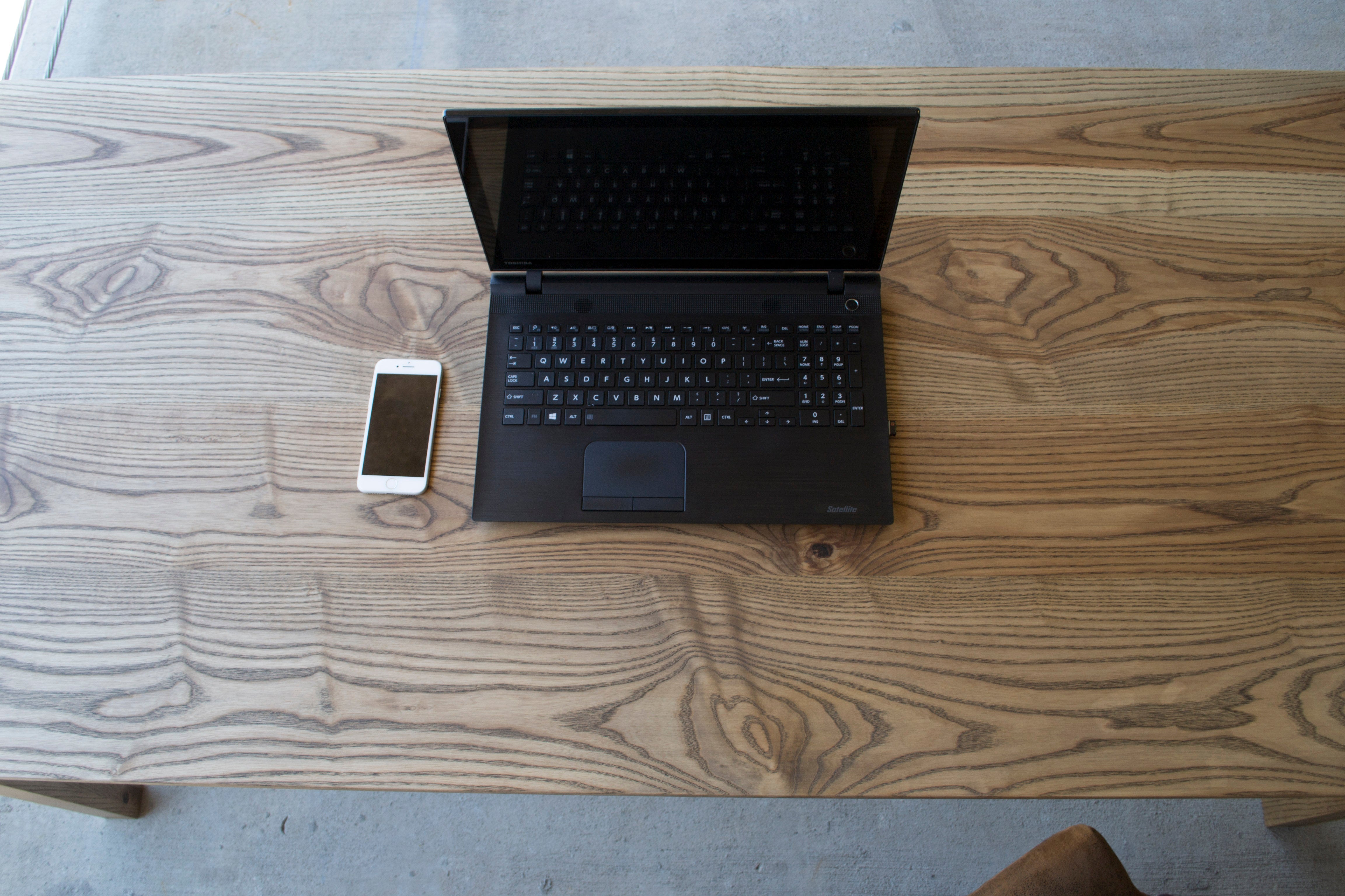 Modern Ash Wood Shaker Desk