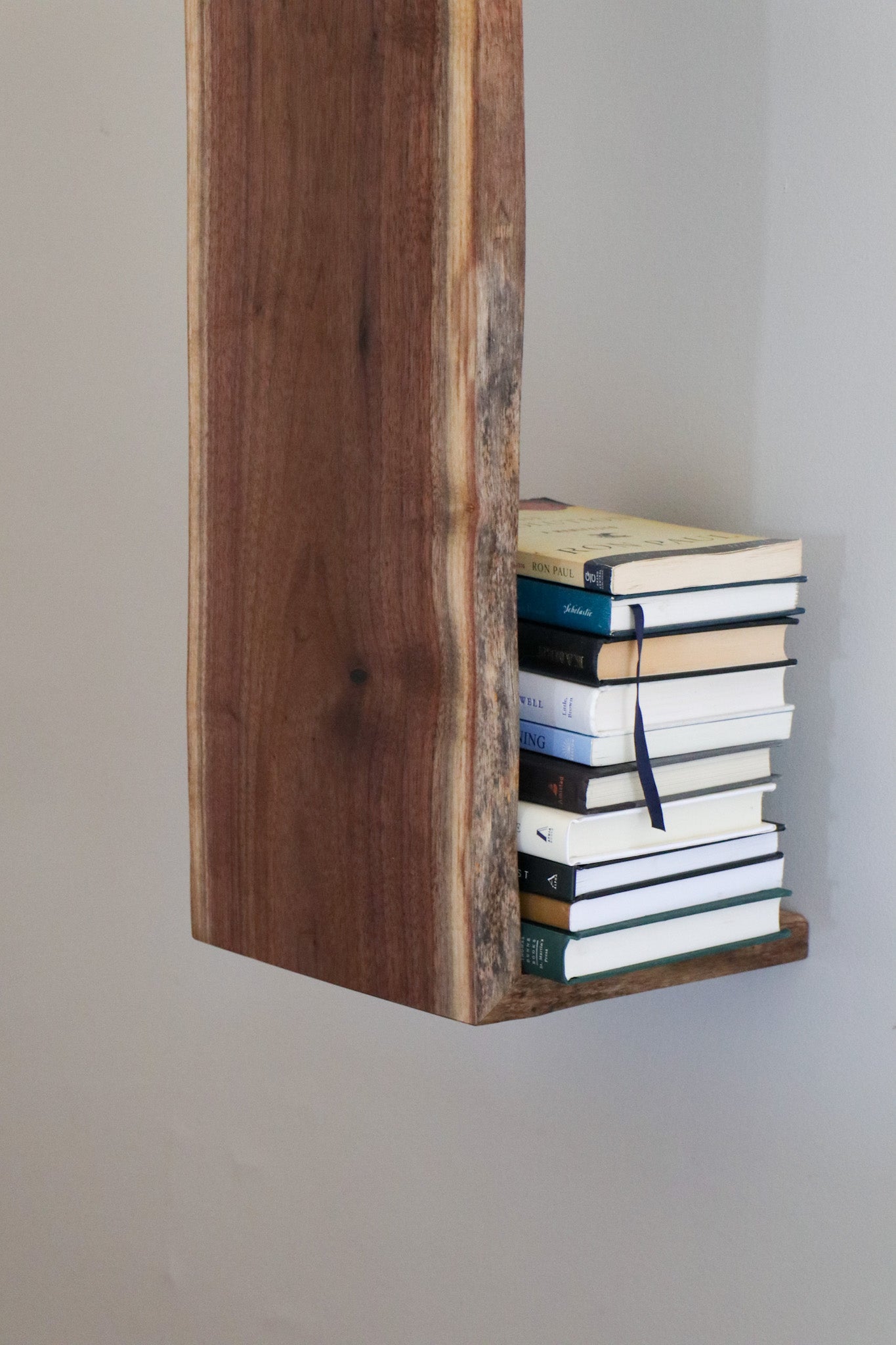 Live Edge Walnut Waterfall Blanket or Towel Shelf - Hazel Oak Farms