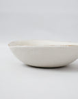 Gold Rim White Porcelain Bowl