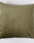 Olive Corduroy Pillow Cover 20" - Hazel Oak Farms