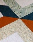 Modern Handmade Baby Quilt - Floral X Pattern 