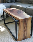 Live-Edge Walnut Waterfall Bench Coffee Table (in stock)