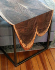 Double Live-Edge Walnut Waterfall Side C-Table - Hazel Oak Farms Handmade Furniture in Iowa, USA