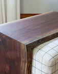 Live Edge Walnut Ottoman Foot Stool Table - Hazel Oak Farms