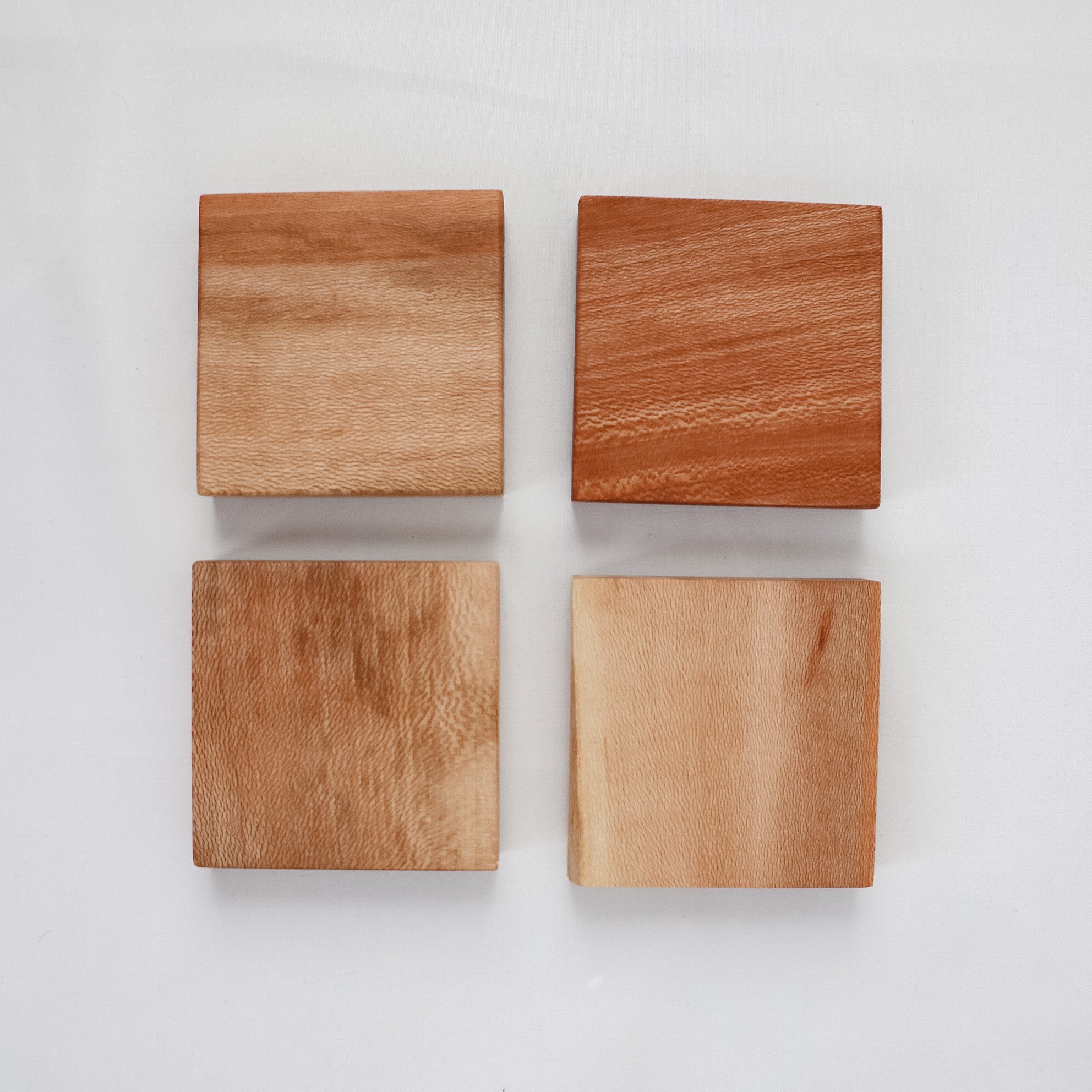 Set of 4 Quartersawn Sycamore Coasters