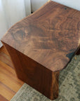 Live Edge Walnut Waterfall Side Coffee End Table - Hazel Oak Farms