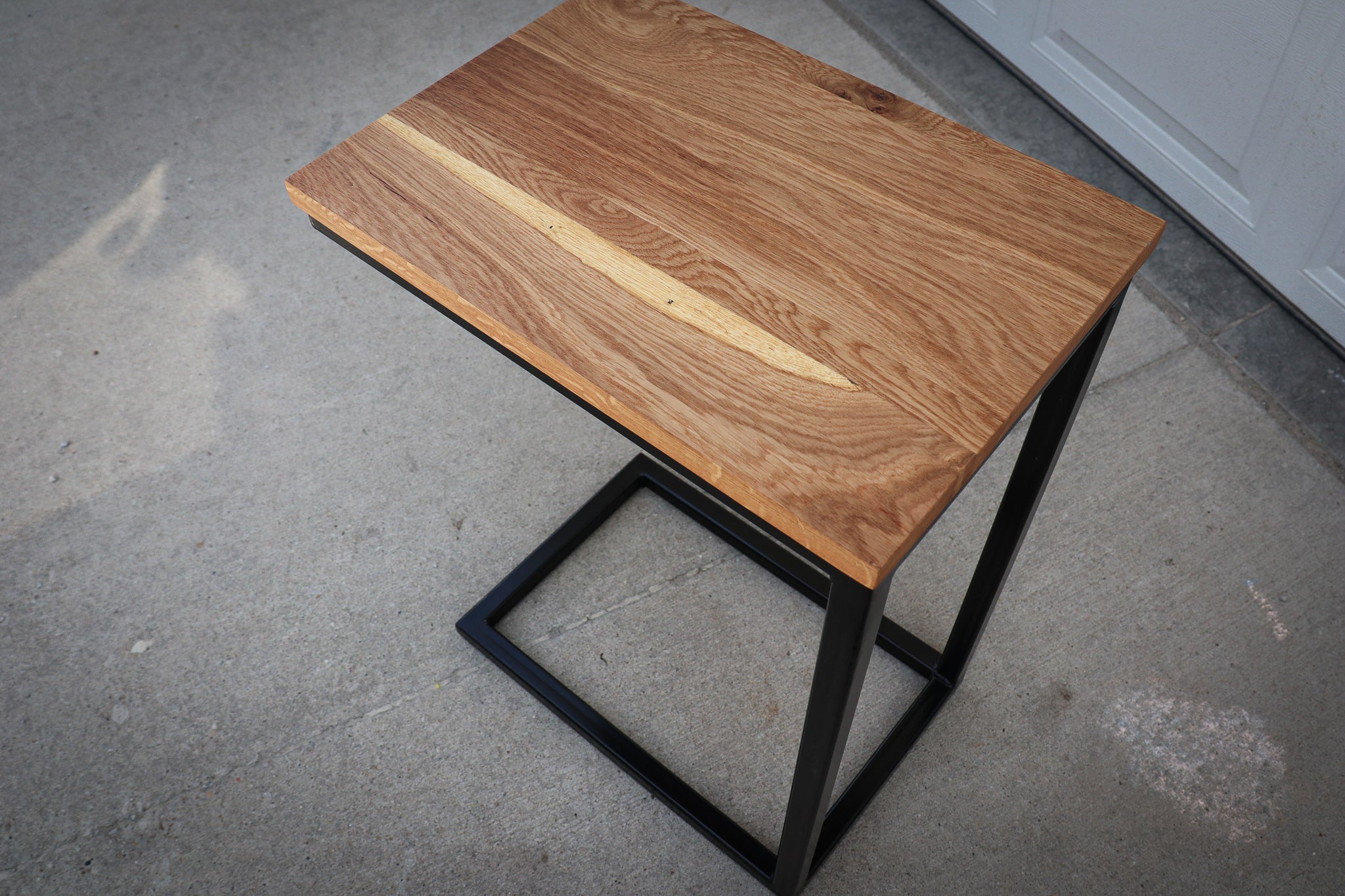 White Oak Modern Side C Table