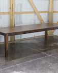 Pine Stained Modern Shaker Dining Table - Hazel Oak Farms